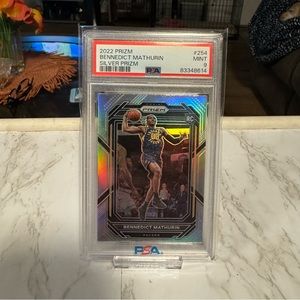 Benedict Mathurin - Silver Prizm - RC PSA 9 - 2022-23 Prizm - Pacers Rookie